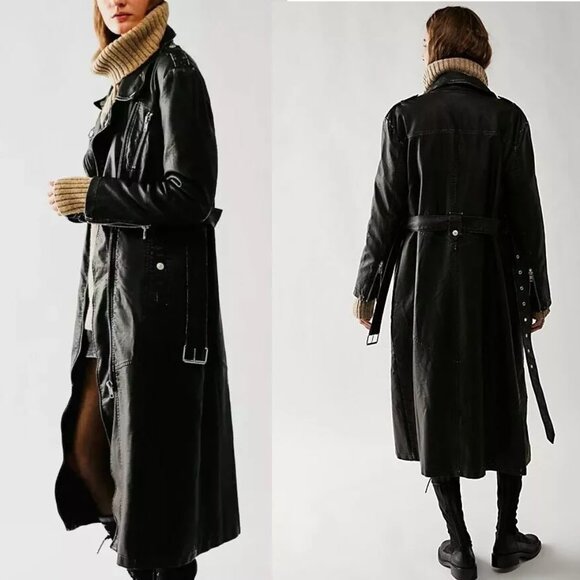 Free People Isabelle Vegan Moto Jacket NWOT Size XS - Picture 3 of 12